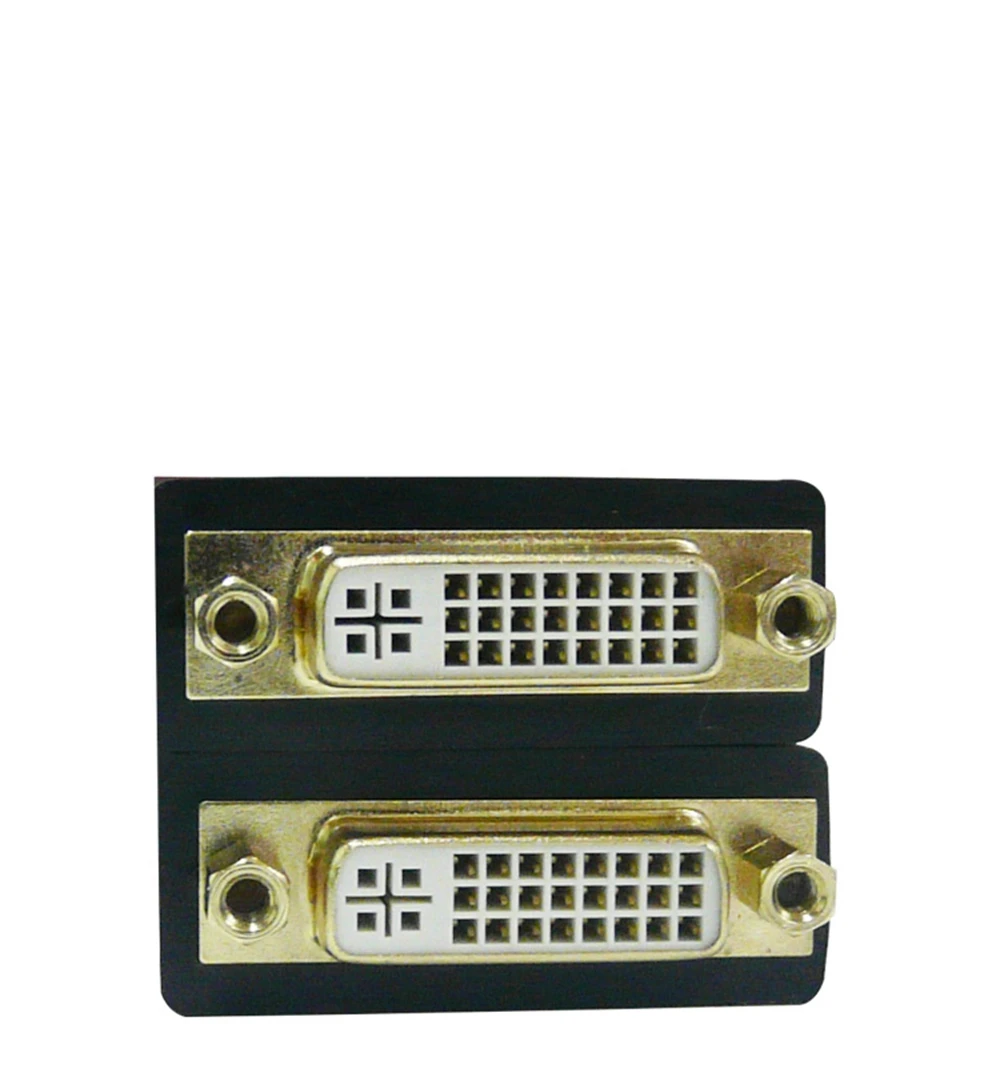 Gold Plated DVI 24 + 5 female to female adapter hole to hole connector straight through extension head display extension cable