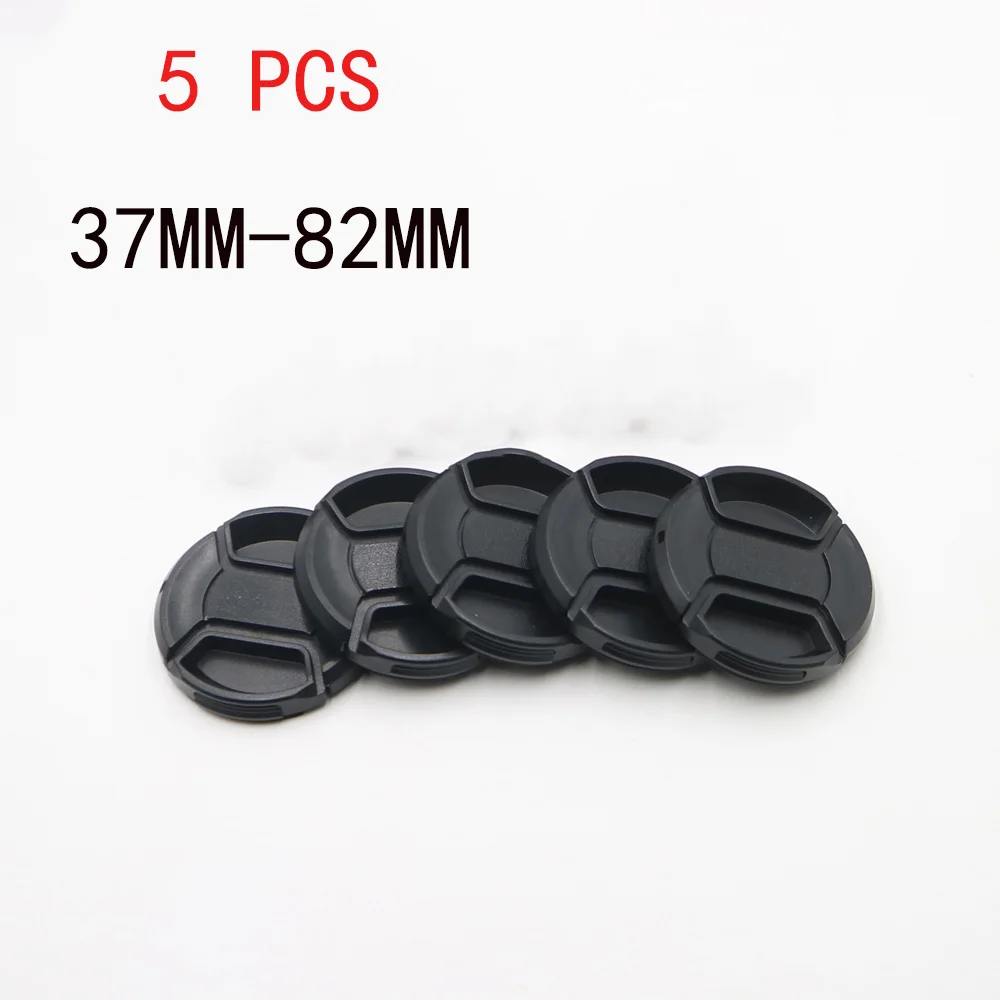 5PCS 37 40,5 43 46 49 52 55 58 62 67 72 77 82 mm Snap-auf Kamera front Objektiv Cap Cover Schutz für Canon Leica Nikon Sony