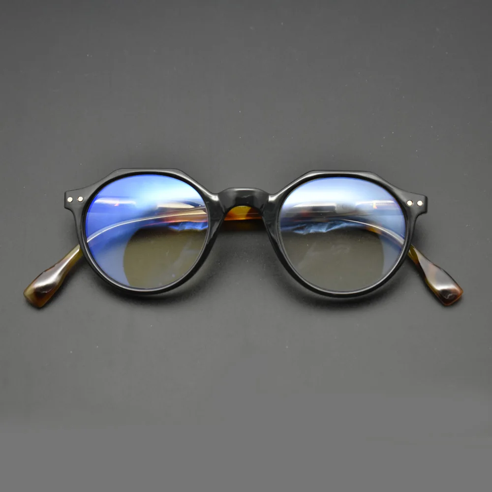 2024 New Unisex Vintage Reading Glasses Retro Irregular Eyelasses Anti Blue Light Clear Lens Small Frame Magnifier Eyewear