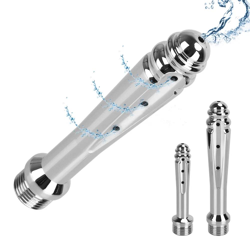 Colonic Douche Nozzle Sex Tools for Couples Sex Products Vaginal Wash 7 Holes Side Opening Anal Enema Cleaning Shower