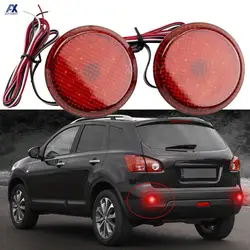 2x Red LED Rear Bumper Reflector Lights Car Tail Lamps Brake Stop Light For Nissan Qashqai X-Trail T31 For Toyota Corolla Sienna