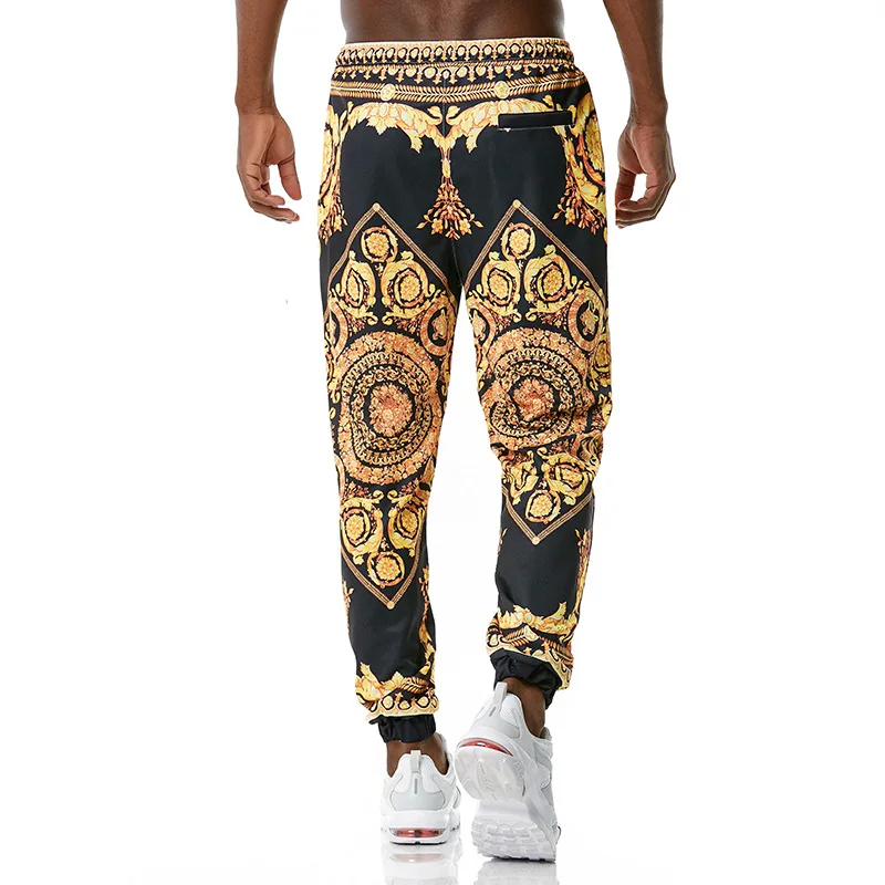 Pantaloni sportivi da uomo di lusso pantaloni sportivi con stampa floreale 3D pantaloni da Jogging pantaloni Casual da uomo Hip Hop Streetwear pantaloni sportivi maschili 2023