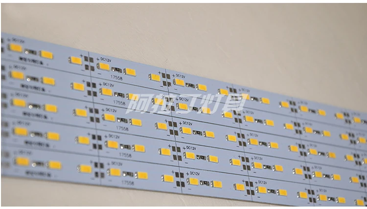 10pcs*50cm Factory Wholesale DC 12V SMD 5730 5630 LED Hard Rigid Strip Bar Light, showcase decoration, household light bar