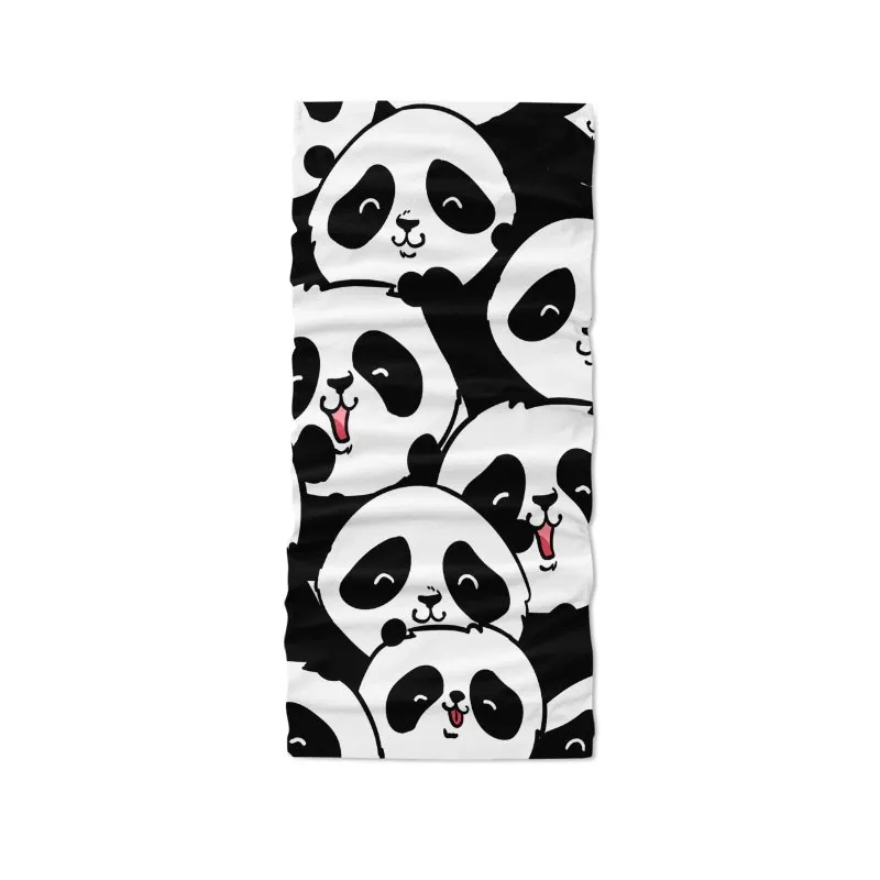 Bandana de ciclismo para hombre y mujer, pañuelo para la cara con dibujos Kawaii de Panda, pañuelo para deportes al aire libre, Bandana multifunción