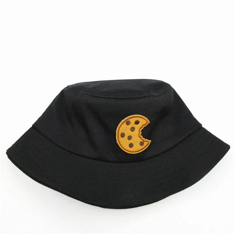 

2024 Cartoon Embroidery Cotton Bucket Hat Fisherman Hat Outdoor Travel Hat Sun Cap Hats for Men and Women 219