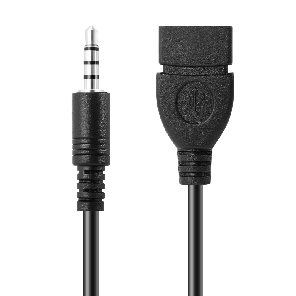 3.5mm Jack Audio Aux Cable Male to USB female Cable for Seat ibiza 6j 6l fr Ateca Altea xl leon 2 ateca fr ibiza Alhambra