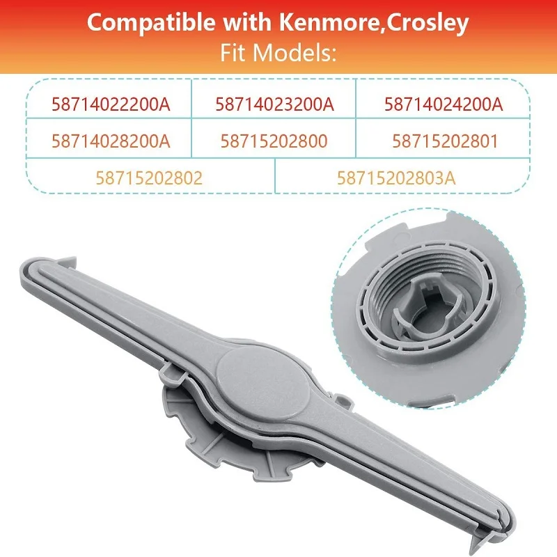 Reemplazo de accesorios de brazo rociador en lavavajillas, piezas de brazo de agua para lavavajillas automático 154607802 5304506516 154478202   PS 258137