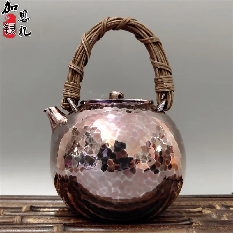 Teapot, stainless steel teapot, silver teapot, hot water teapot, 500ml portable teapot, kung fu tea set.