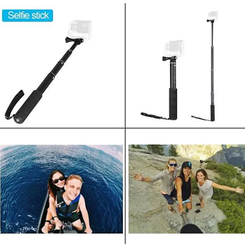 Monopod Selfie Stick สำหรับ GoPro Stick Baton Selfie มือถือกันน้ำ Sticks สำหรับ GoPro HERO 7 6 5 Xiaoyi 4K DJI