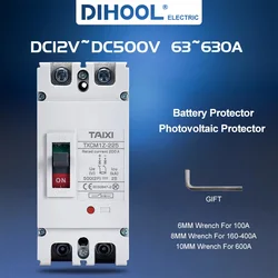 MCCB DC 회로 차단기, 태양광 보호 아이솔레이터, 1500V, 2P, 3, 4 극, 200V, 250V, 1000V 전압, 100A, 160A, 200A, 250A, 400A, 630A