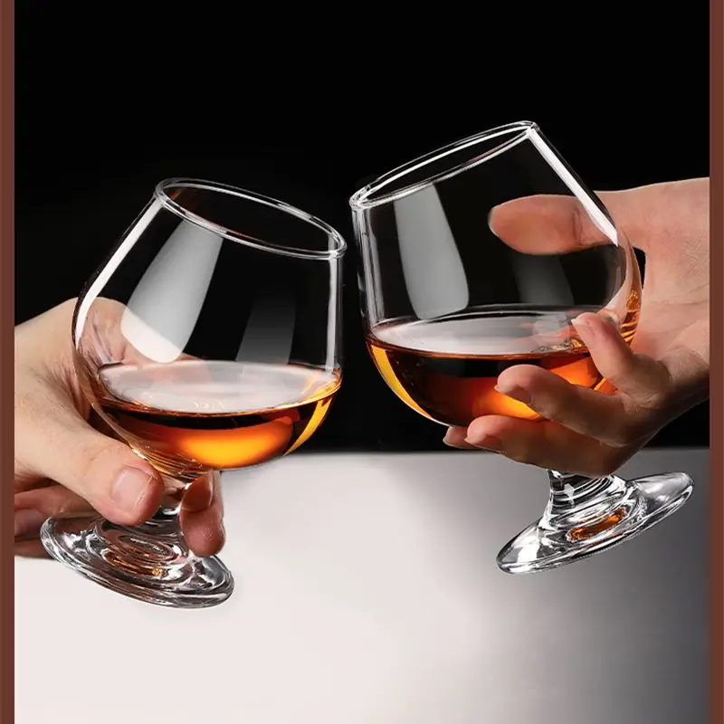 European Brandy Glass Cup, Short Legs, Cognac Whisky Glass, Cocktail Glasses, Drinking Glasses, 6Pcs