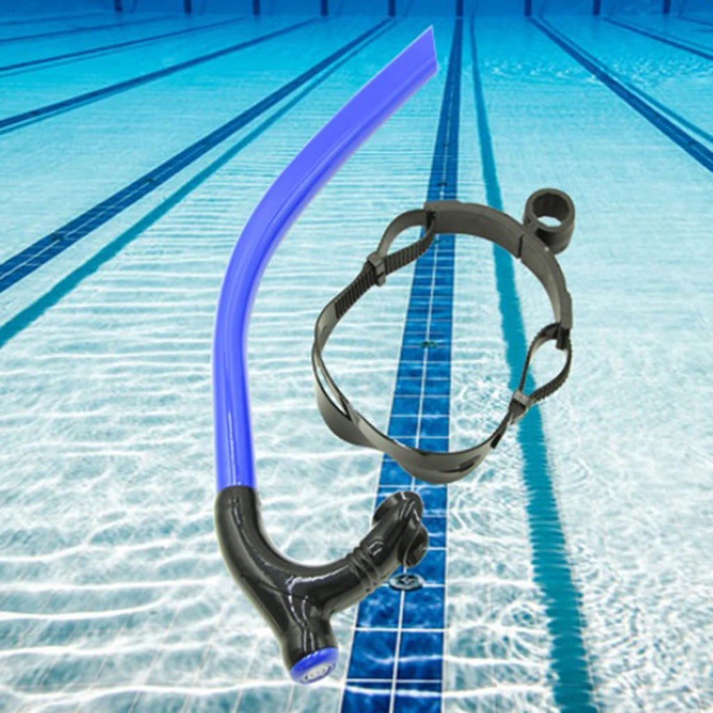 Swim Snorkel for Swimming Snorkeling Diving,  Air Breathing Tube,Purge Valve, Easy to Breath for Pool and Open Water