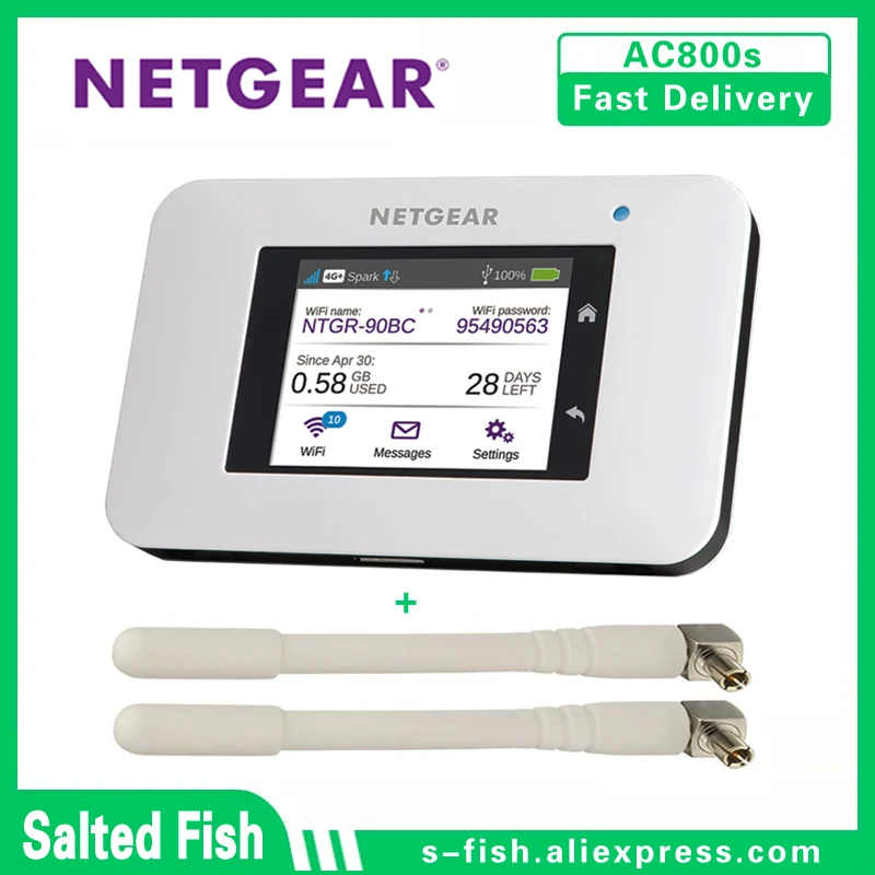 Unlocked Netgear AirCard 800s ac800s 450Mbps 3g 4g router lte mobile(4G LTE in Europe, Asia, Middle East and Africa)free antenna