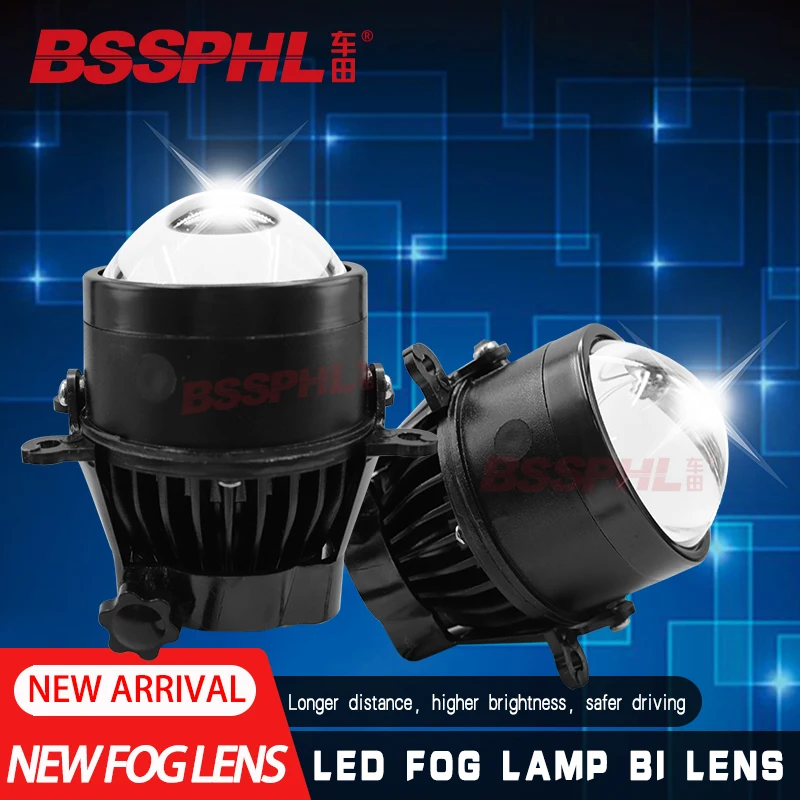 BSSPHL Car-styling Retrofit light HD 3.0 Bi LED fog lamp lens fit for Subaru BRZ Forester XV Legacy GT 13- Outback Honda