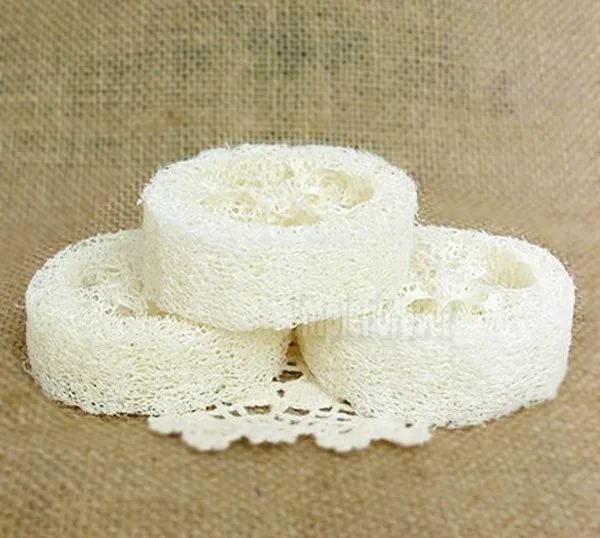 

Natural Loofah Luffa Loofa Pad Spa Bath Facial Soap Holder Wholesale 150PCS/Lot