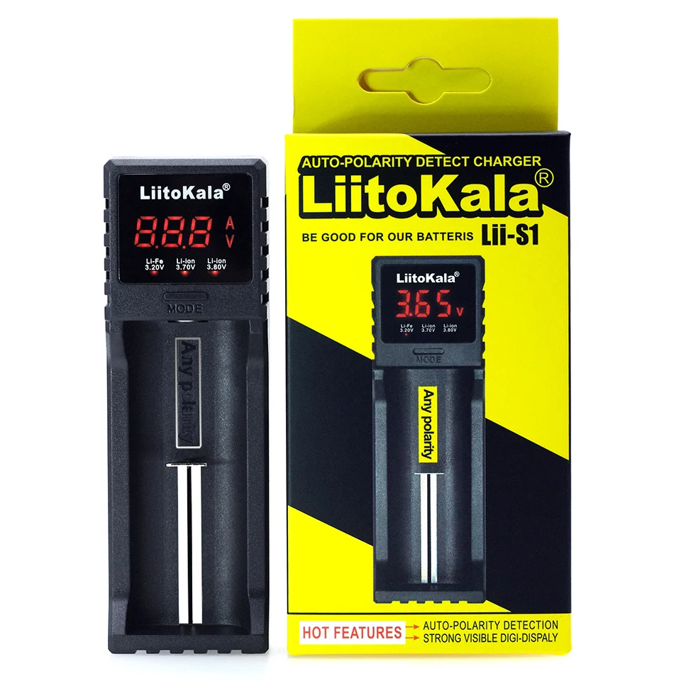 Liitokala Lii-S4 S2 S1 3.7v3.2V 18650 18500 16340 21700 20700 10440 14500 26650 1.2 v AA AAA NiMH lithium Li-Fe battery-Batter