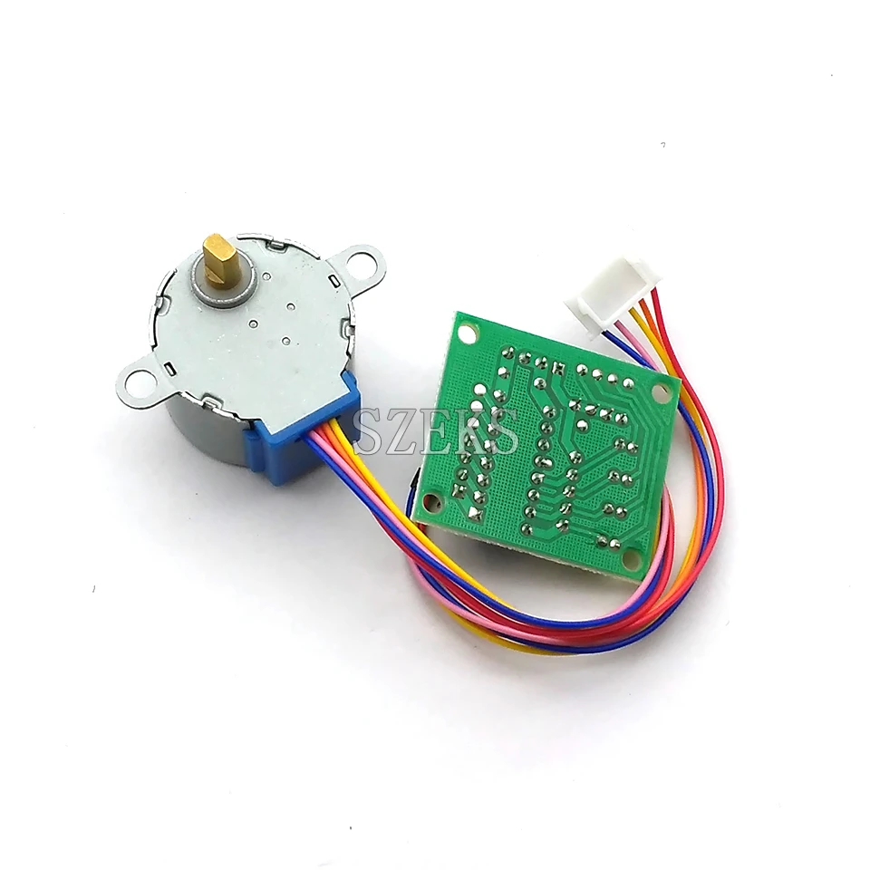 5V 4-Phase 28YBJ-48 DC Gear Step 1PCS Stepper Motor + 1PCS ULN2003 Driver Board ULN2003 For PIC MCU DIY