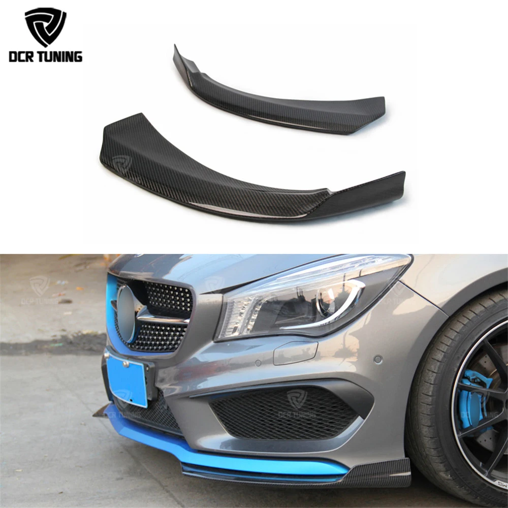 For Mercedes CLA Carbon Front bumper Splitter & Rear Bumper Splitter 2014 2015 2016 CLA Class cla 45 amg CLA250 CLA260 CLA45 AMG