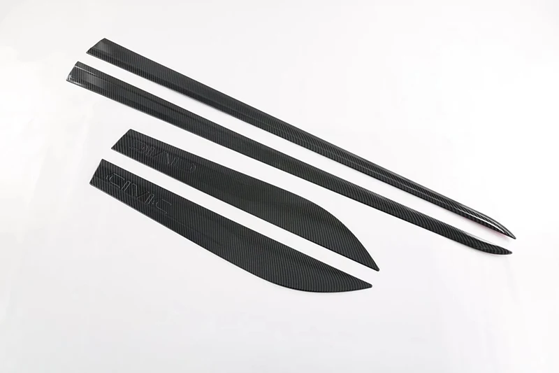 For Honda Civic Eleventh generation (FE/FL) 2021-2023 Carbon Fiber Style Side Door Body Molding Moulding Trim