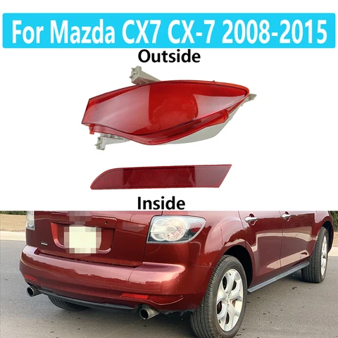 Для Mazda CX7 CX-7 2008-2015 задний бампер отражатель задний противотуманный фонарь противотуманная фара задний отражатель Декоративная полоса