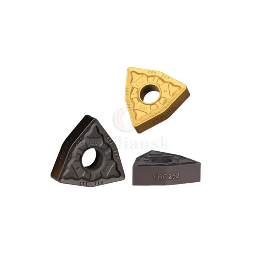 WNMG080404-DM /080408-DM/080412-DM YBC251/YBC252 High quality high performance Carbide CNC inserts Suitable for processing steel