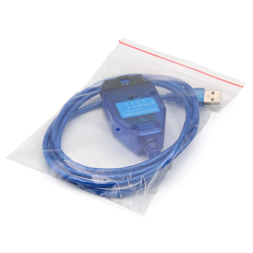 VAG KKL Fiat ECU SCAN OBD2 Diagnostic Cable FTDI FT232RL/FT232RQ Car Ecu Scan Tool For VAG KKL 409.1 Fiat ECUScan