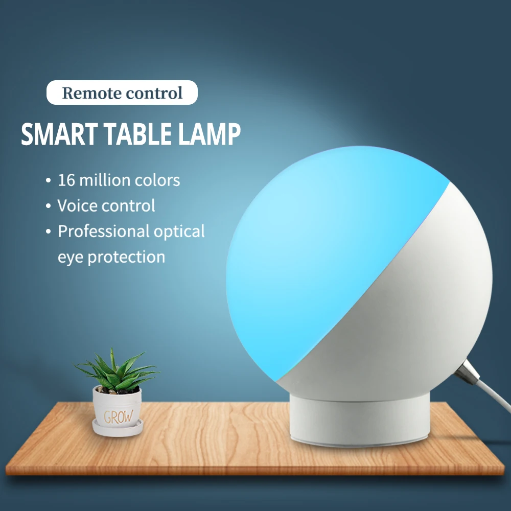 Imagem -04 - Benexmart-tuya Wifi Smart Table Led Light Luminária de Mesa Rgb Luz Noturna Regulável Controle de Voz Alexa Google Home