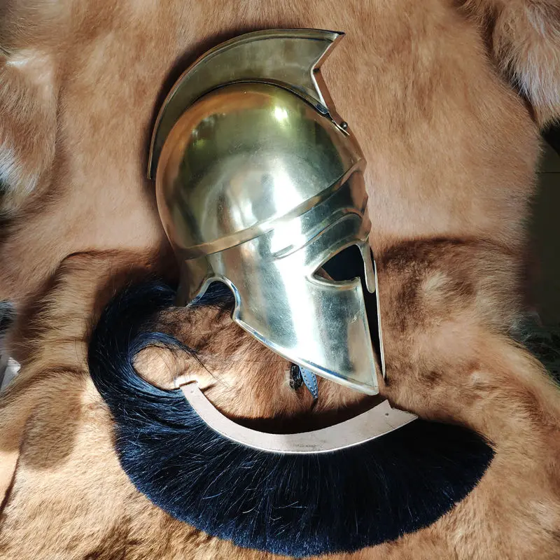 中世の鎧王レオニダスギリシャスパルタローマヘルメット戦士帽子