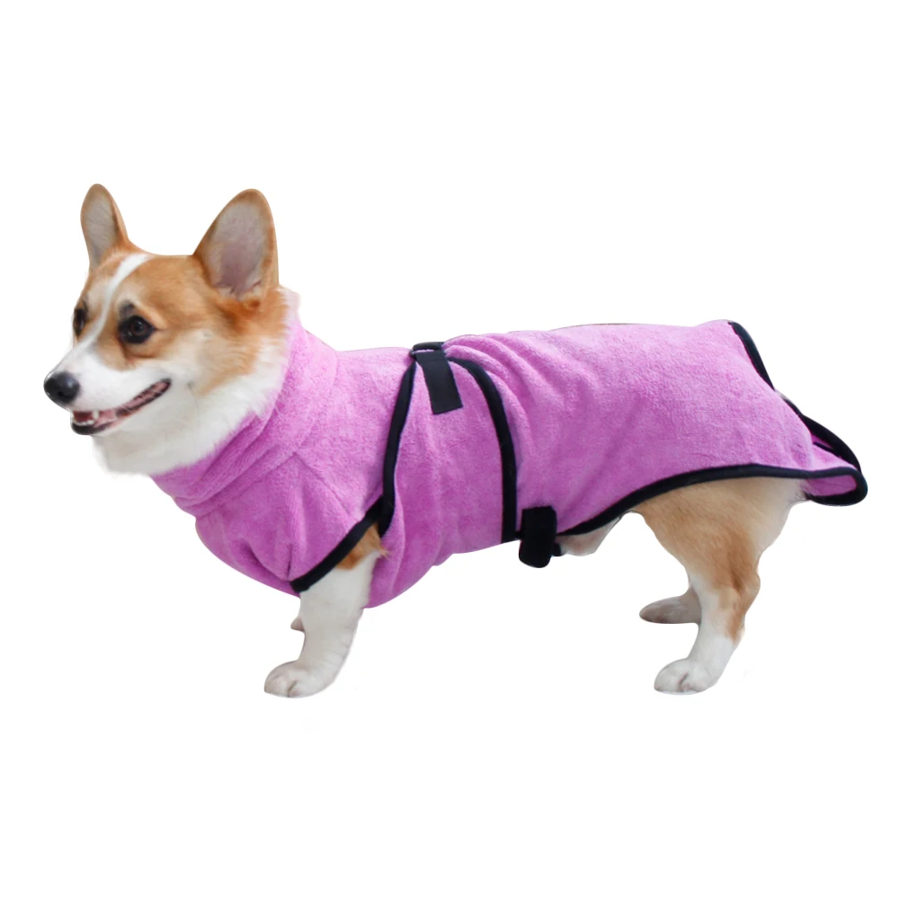 New Bathrobe For Dog Drying Towel Microfiber Quickly Absorbing Water Bath Towel Cat Hood Pet Bath Towel Grooming Pet Product