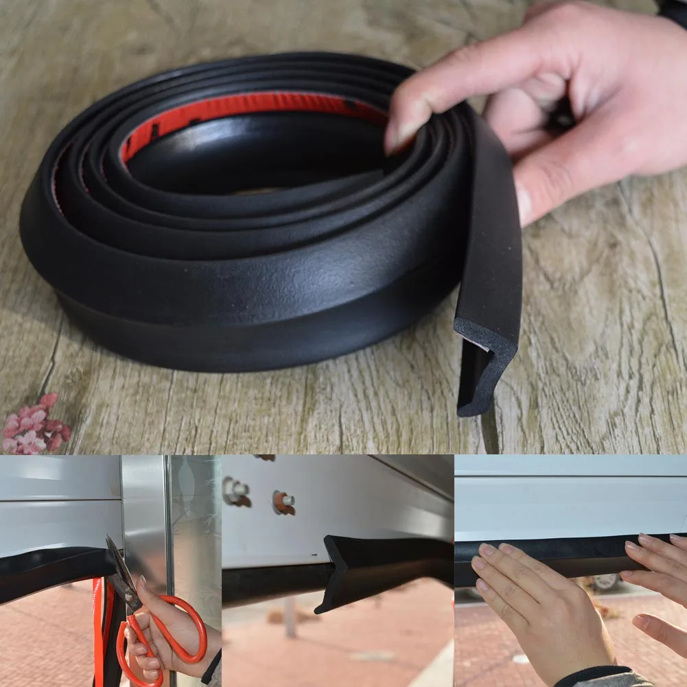 

5m Garage Door Bottom Weather Stripping Rubber Seal Strip Replacement Door Bottom Seal M8617