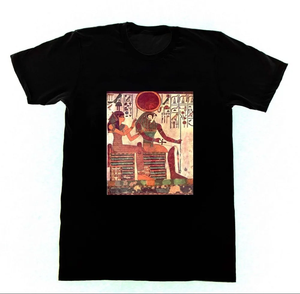 Ra & Isis Shirt T-Shirt Egyptian Magic Magik Egypt Horus Pharaoh Cotton Men's Classical  O Neck Street Wear Hip Tops Shirt