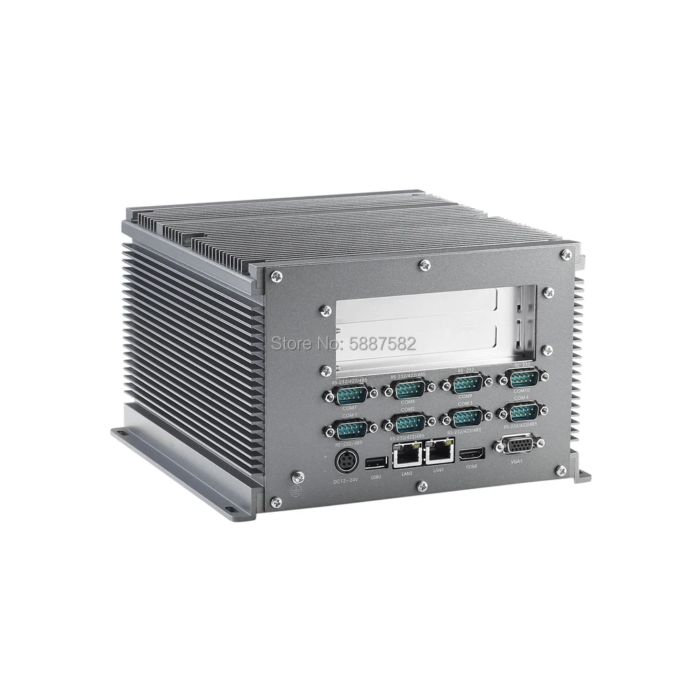 2*PCI/PCIx1 Atom D525 CPU Embedded Robust Lüfterloses Computing für Marine-PC