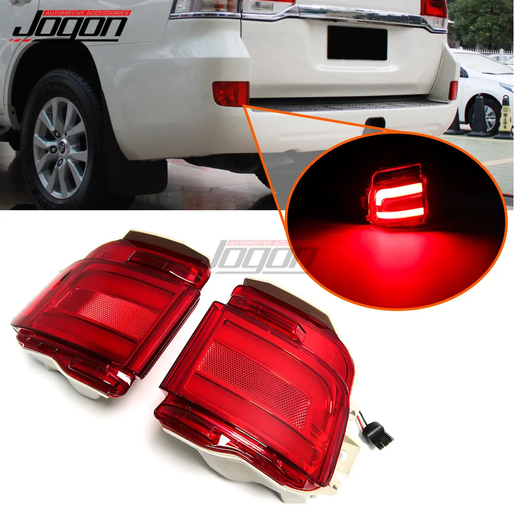 

Car Rear Bumper Light LED Tail Fog Lamp Cover Trim For Toyota Land Cruiser 200 FJ200 LC200 2016-2020 Replacement Accessories