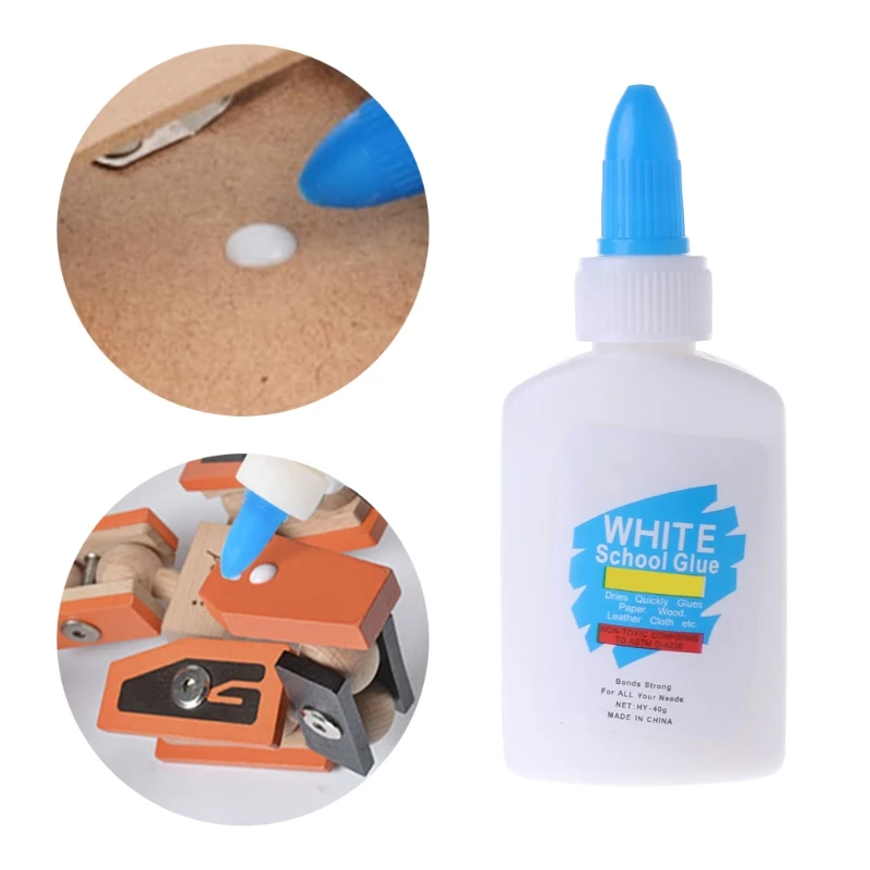 White Glue Liquid Washable Sticker Super Strong Bond Paper Craft School Office