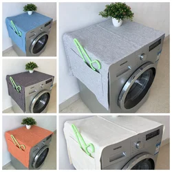 Cotton Simple Washing machine cover Fridge Dust cover Waterproof Single double door Refrigerator organizer Kitchen Decortion