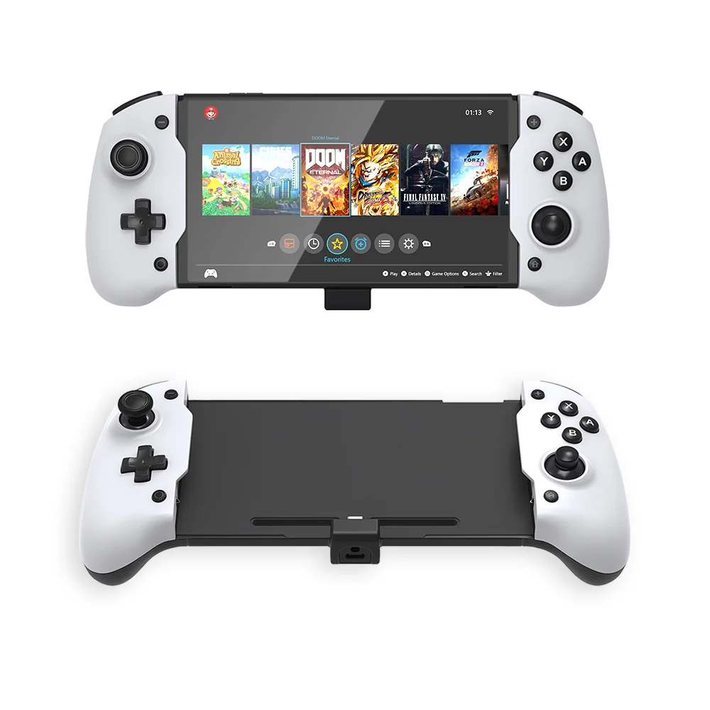 Upgrade For Nintendo Switch Gamepad Controller Handheld Grip Double Motor Vibration Built-in 6-Axis Gyro Joy-pad for Switch OLED