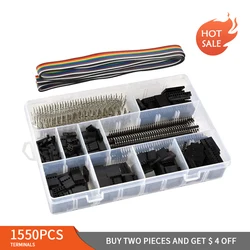 1550pcs Dupont male and female jumper and joint connector shell set bare terminal suitable for SN-28B / 2549 / 58B,IWS-2820/3220