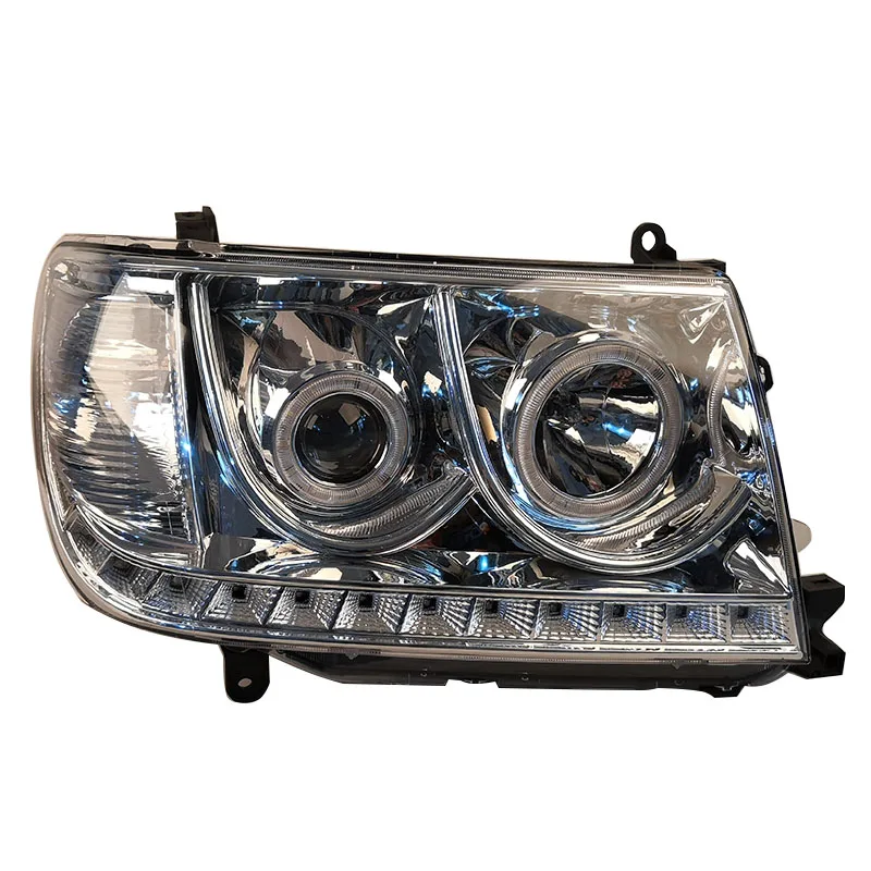 Car Headlight LED Daytime Running Lights for Land Cruiser FJ100 LC100 Modified White Angel Eye Lens 2005 2006 2007 2PCS