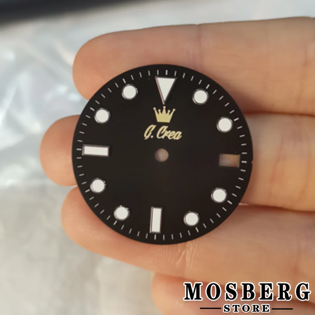 Customized Personalization DIY Custom Logo Watch Dial Black White For NH35 NH36 Movement Accessory Part