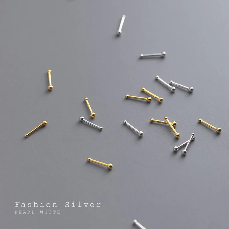 La Monada Mode Damen Ohrringe Silber 925 Halten Ohr Piercing 999 Silber Ohrringe Für Frauen Kugel Silber Ohrstecker Mädchen