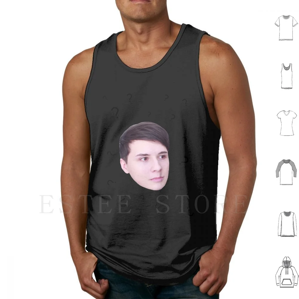 

Майка без рукавов Dan Howell, майка без рукавов Danisnotonfire, дан хоуэл, амазинфил, Фил, Лестер, Youtube, ютубни, Фан, комикс Санс