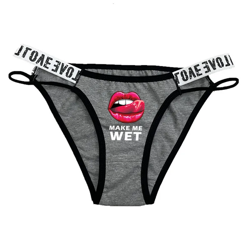 

Sexy Red Lips Cotton Panties Female Underpants Sexy Panties for Women Girl's Briefs Underwear Sports Breathable Fitness Briefs