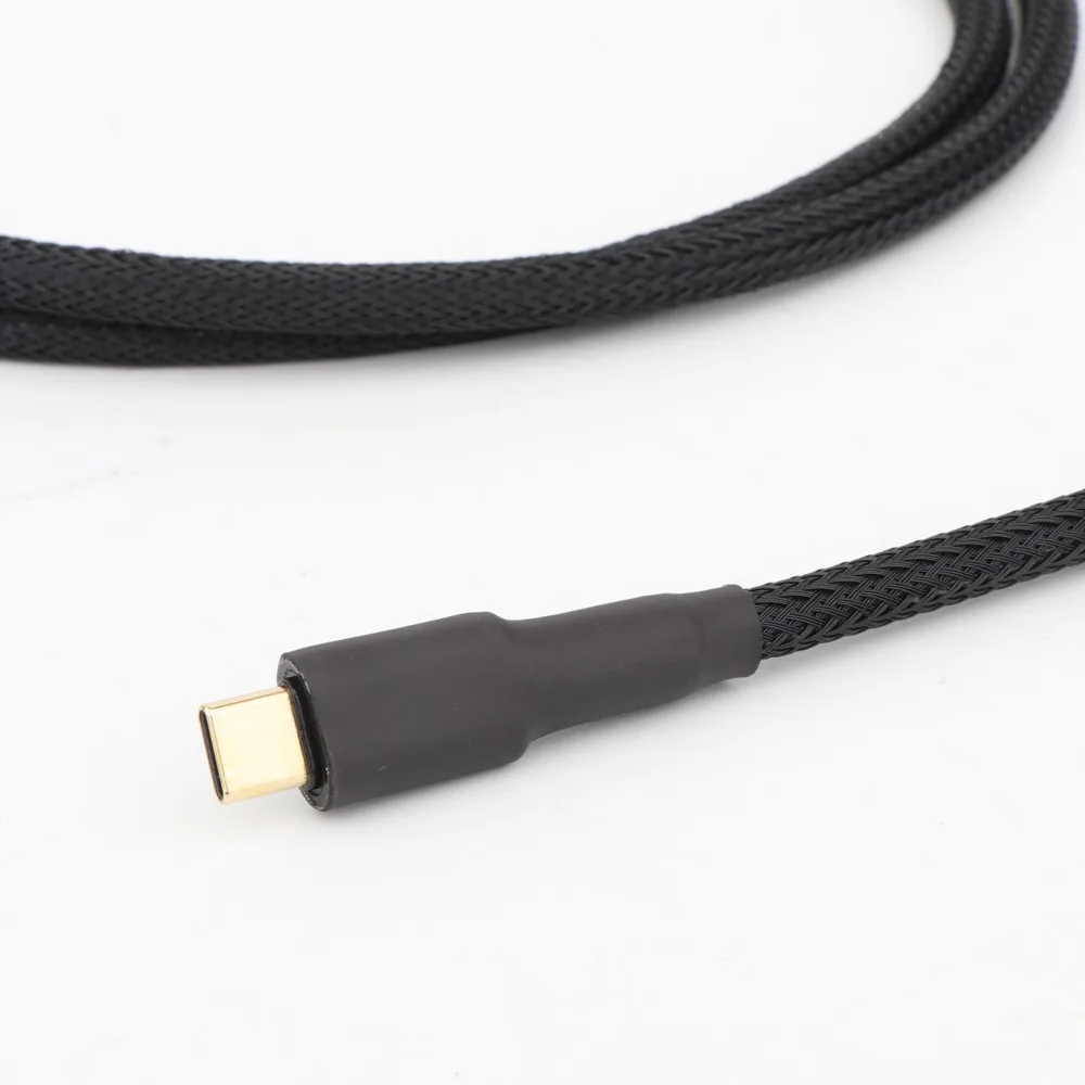 Preffair X401 USB-IF-zertifiziertes USB C auf USB A-Kabel 2.0 | Geflochtenes Schnelllade- und Datensynchronisierungskabel, 24 Karat vergoldet, für Telefon-DAC – Detail 5