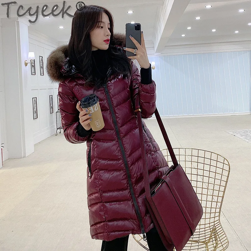 Real Fox Fur Hooded Women's Winter Down Jacket Woman Parkas 2021 Thick Warm Puffer Down Coat Female Mujeres Abrigos 8115