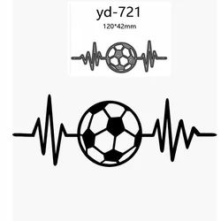 Matryce do cięcia metalu elektrokardiogram piłka nożna dekoracja księga gości papierowe rzemiosło forma do noża podkładki chroniące przed uderzeniami ostrzy