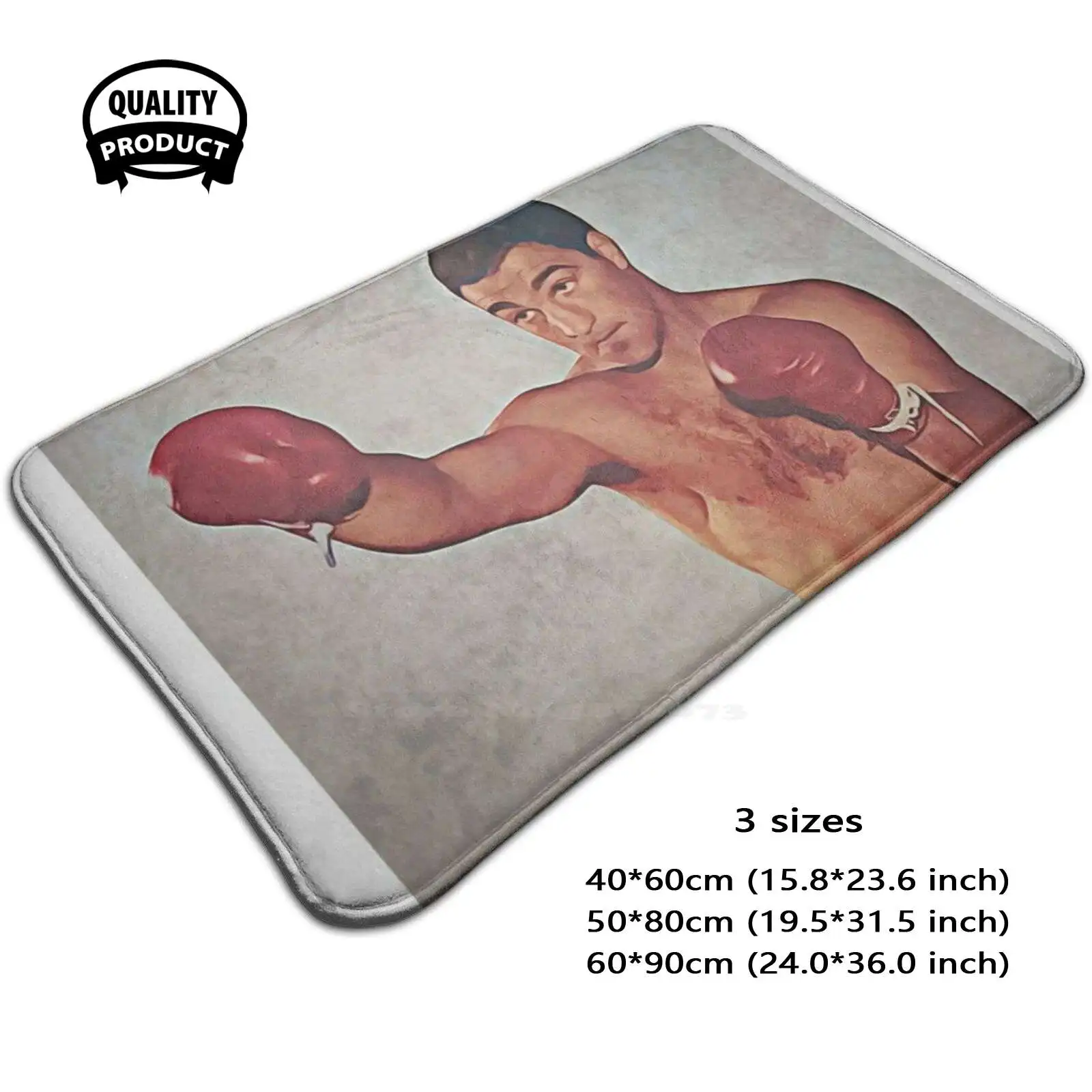 Rocky Soft Cushion Home Carpet Door Mat Car Rug Rocky Boxing