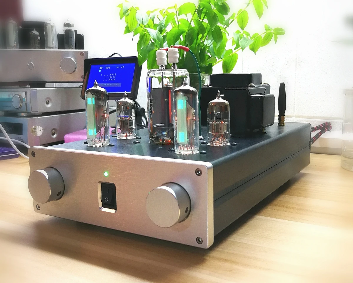 Latest 6N2+6E2+FU19 tube amplifier single-ended class A tube HIFI power amplifier 4.8W+4.8W DIY Kits / Finished product