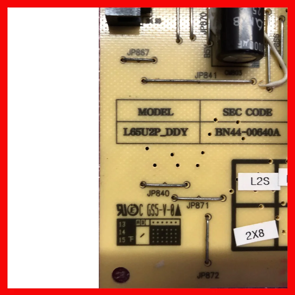 BN44-00640A L65U2P-DDY Power Supply Board ระดับมืออาชีพสนับสนุนสำหรับทีวี UA65F8000AJ Original Power Supply Card