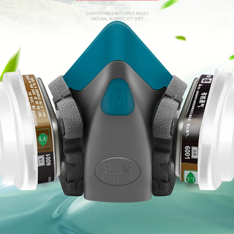 

zq Gas Mask Mask for Spraying Anti-Formaldehyde Special Dustproof Mask Welding Breathable Cover