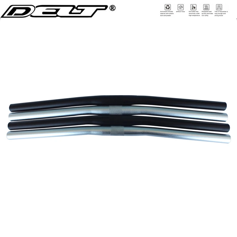 DELT  Bicycle Handlebar 25.4x560mm Steering Wheel Flat Bar Cycling Racing Alloy Folding Bike Straight Bar Parts